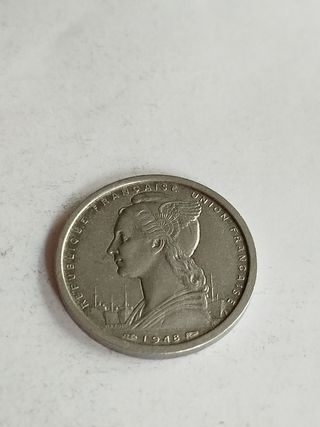 Colonia francesa en África 2 francos1948
