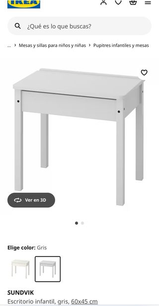 Escritorio Sundvik ikea con silla