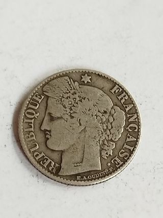Francia Tercera Republica 50 céntimo1872