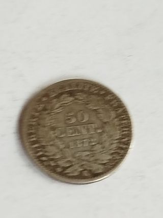 Francia Tercera Republica 50 céntimo1872