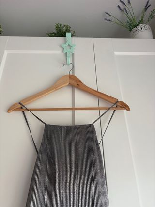 blusa plateada stradivarius