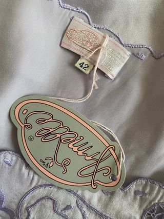 Abito lungo Vintage in seta tg 42 IT Armelle