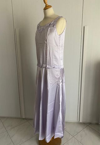 Abito lungo Vintage in seta tg 42 IT Armelle