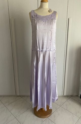 Abito lungo Vintage in seta tg 42 IT Armelle