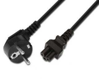 Cable de Alimentación Trébol CEE7 a C5 nacho acoda