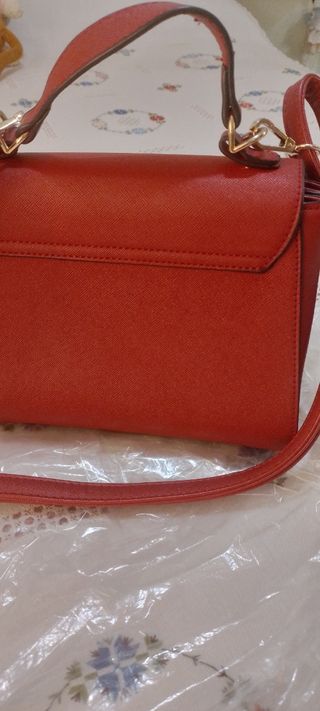 Bolso fiesta burdeos con pedrería 