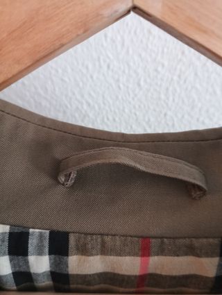 Gabardina hombre Burberry /Trench Verde/Beige