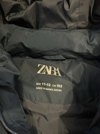 Cazadora niño de zara talla 152 cm
