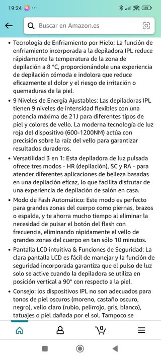 NUEVA Depiladora luz pulsada