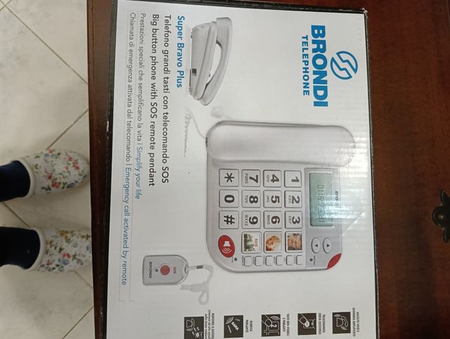 Telefono fisso Brondi con SOS