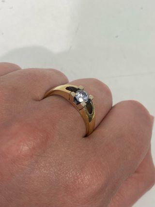 ¡Oferta! Anillo oro 18k con piedra