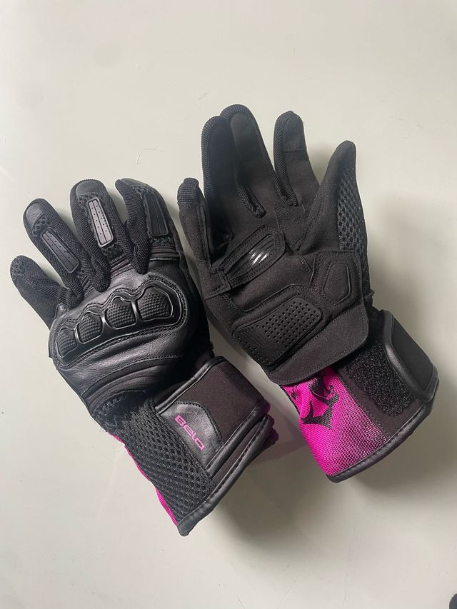 BELA - Guante Textil Twix Lady Negro/Rosa