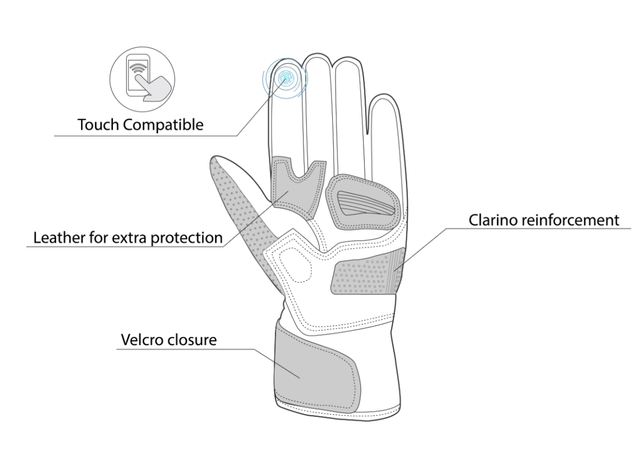 BELA - Guante Textil Twix Lady Negro/Rosa