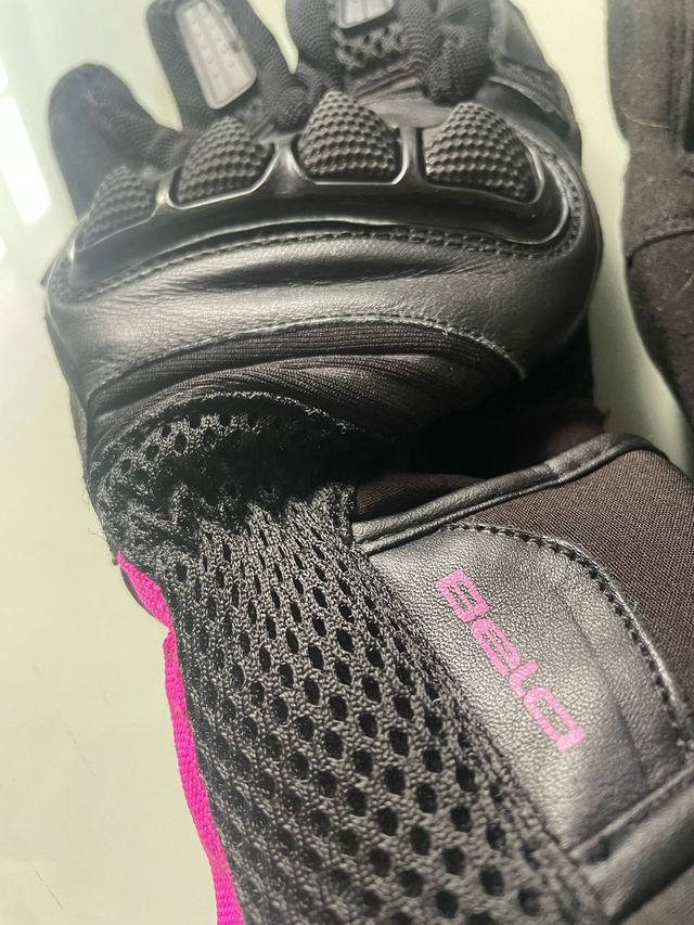 BELA - Guante Textil Twix Lady Negro/Rosa