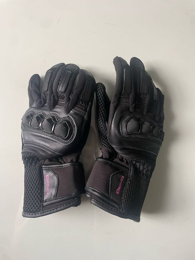 BELA - Guante Textil Twix Lady Negro/Rosa