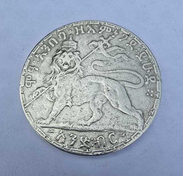 1 birr, 1895 (1903) dell' Etiopia in Argento KM#19