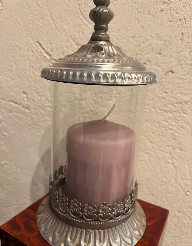 portacandele in argento