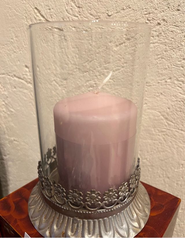 portacandele in argento