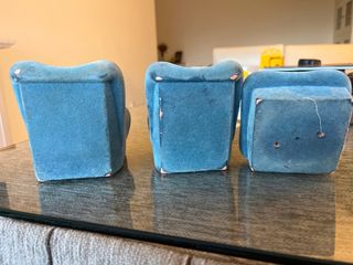 Salón:Sillones y puff casa de muñecas años 70/80