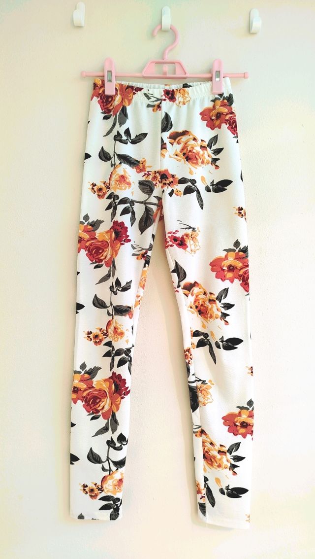 Leggings flores primavera niña 10 años. T 11-12