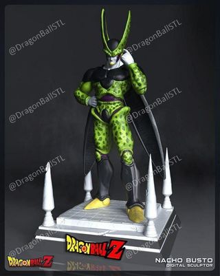 Dragon ball - celula figura impresa en resina cell