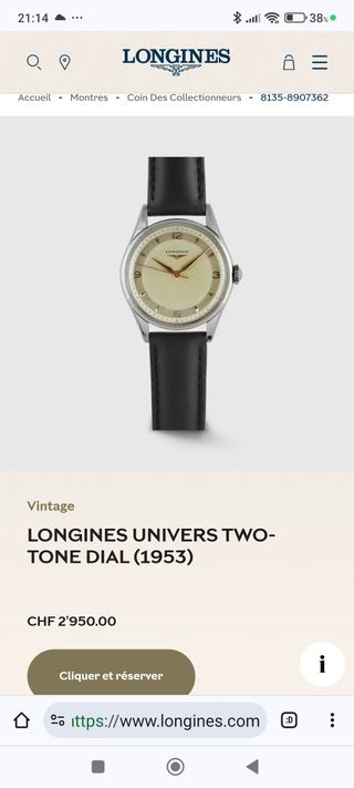 Longines Univers años 50
