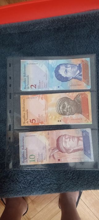 Lote Billetes colección venezolanos