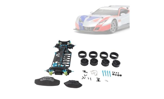 Telaio interasse RC fibra di carbonio TT01/TT01E