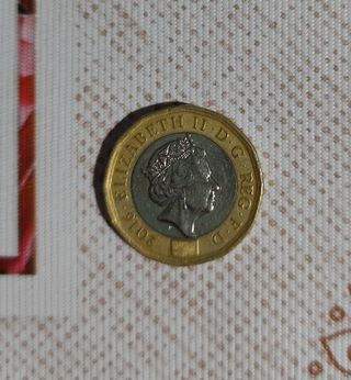 Moneda One Pound 2016 Elizabeth II.
