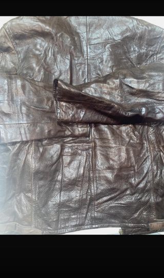 Chaqueta piel Guess marrón