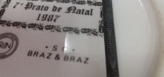 Prato decoração do natal