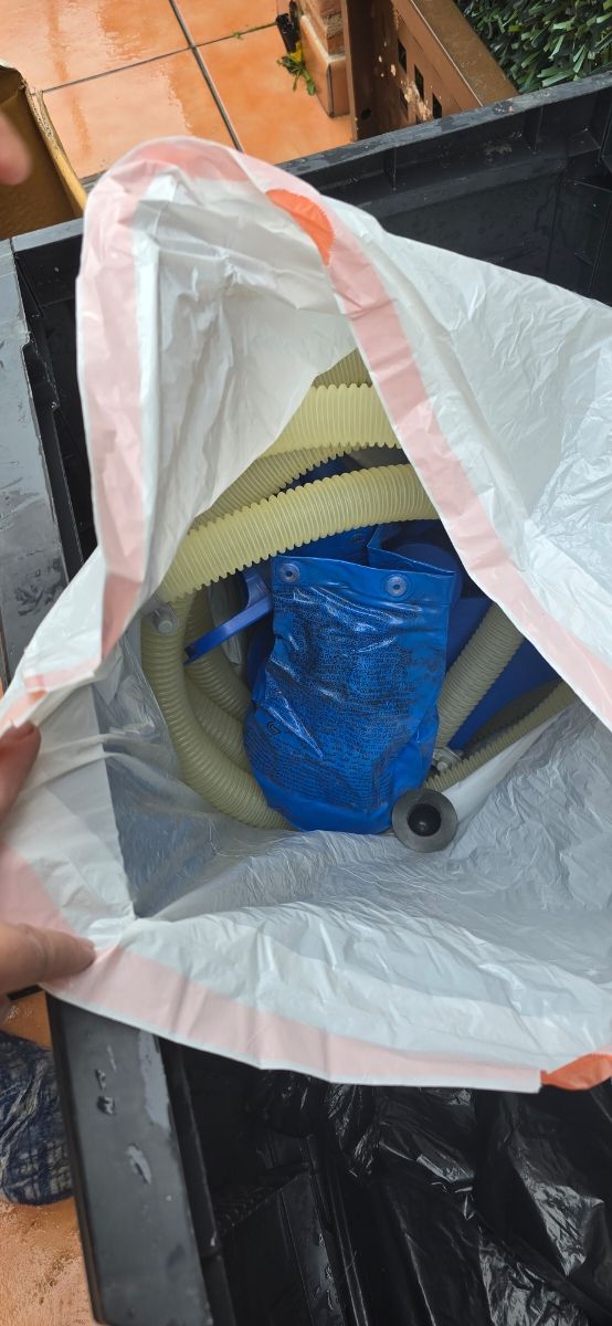 Piscina desmontable con depuradora 220x150x0,60