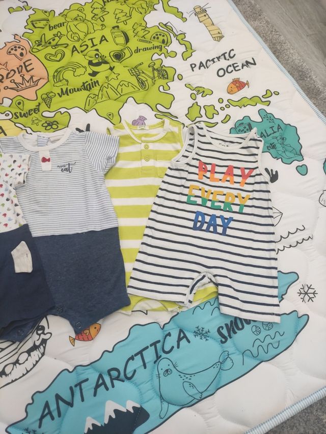 Lote 4 peleles ranitas verano 3 meses