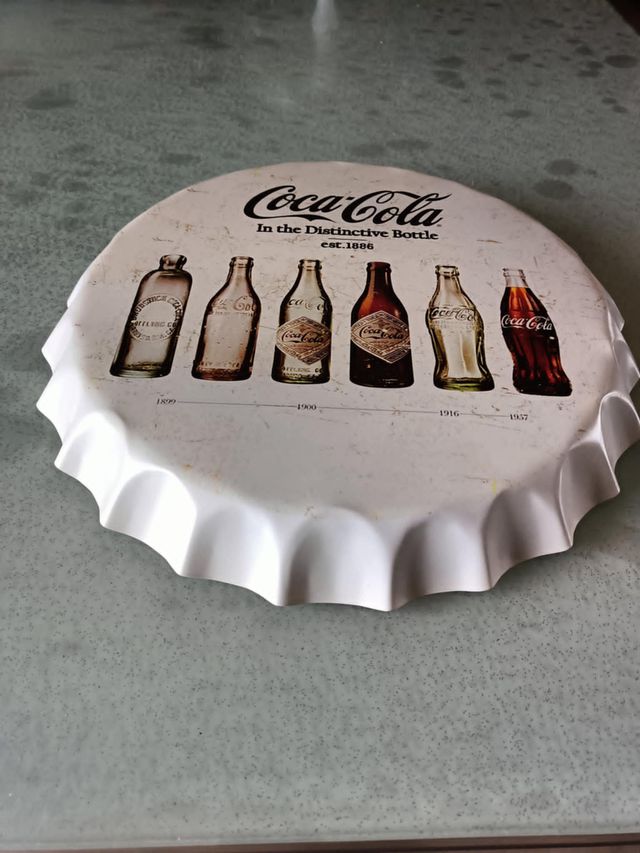 Collezionismo, insegna "Coca Cola" vintage.