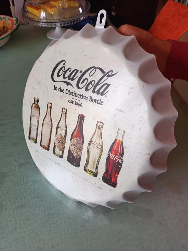 Collezionismo, insegna "Coca Cola" vintage.