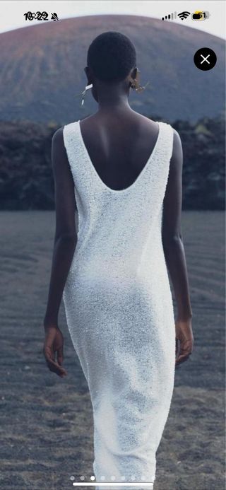 Vestido abalorios zara edicion limitada