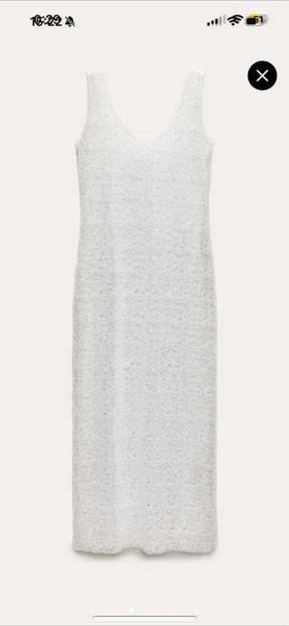 Vestido abalorios zara edicion limitada