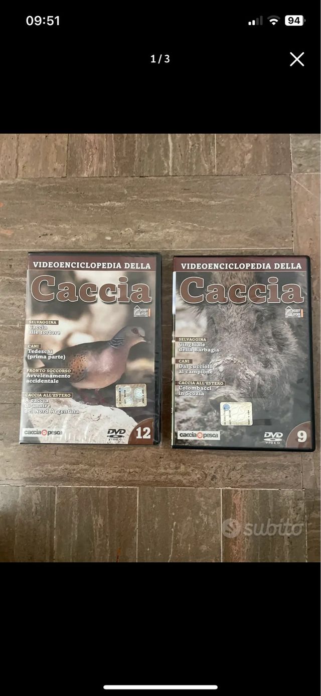 DVD video enciclopedia della caccia 9 e 12