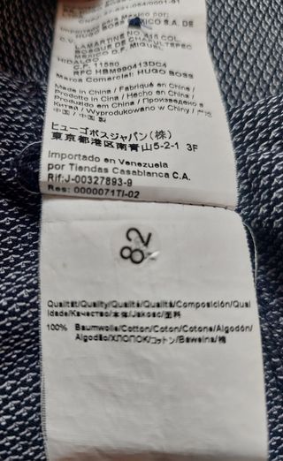 Camisa Hugo Boss azul marino