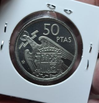 50 PESETAS FRANCO 1957 *74 PRUEBA PROCEDE CARTERA