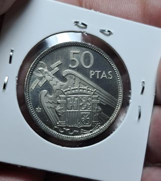 50 PESETAS FRANCO 1957 *74 PRUEBA PROCEDE CARTERA