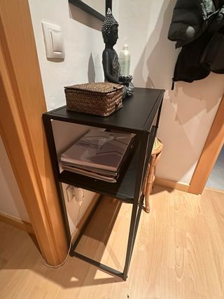 Mueble aparador negro metal