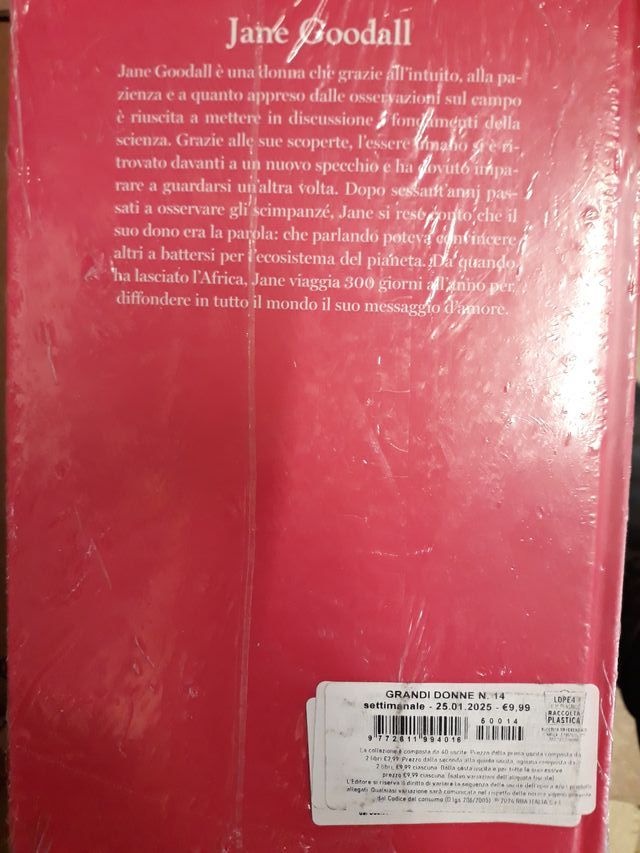 Libro Jane Goodal collezione Grandi donne