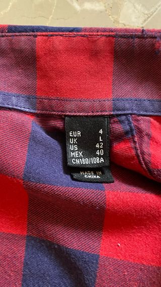 Camisa cuadros Pedro del Hierro 42 L