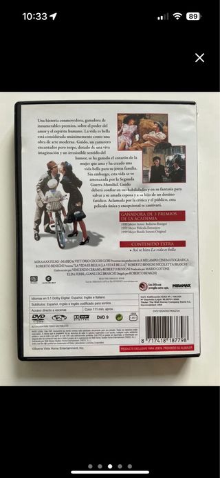 DVD La vida es bella