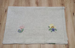 Tovaglia lino 172 x 138 cm con 6 tovaglioli