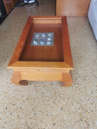 Mesa salón abatible maciza