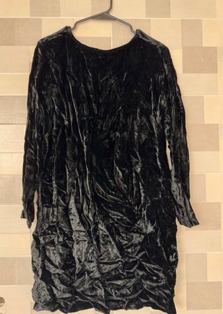 Vestito in ciniglia nero