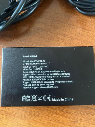 Conmutator KVM SWITCH HDMI/USB