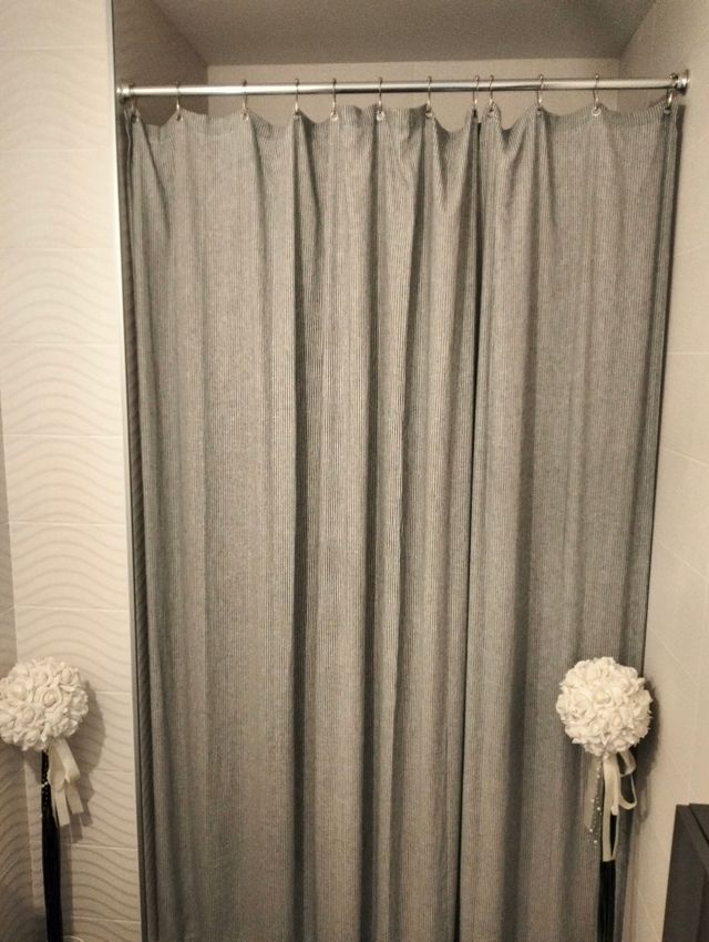 Cortinas de baño con barra y enganches
